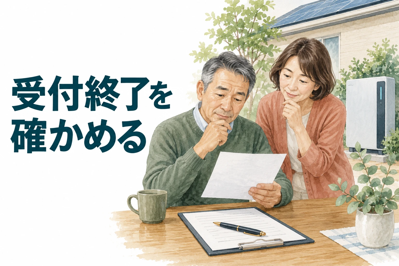 蓄電池 補助金 打ち切り：受付終了を確かめる