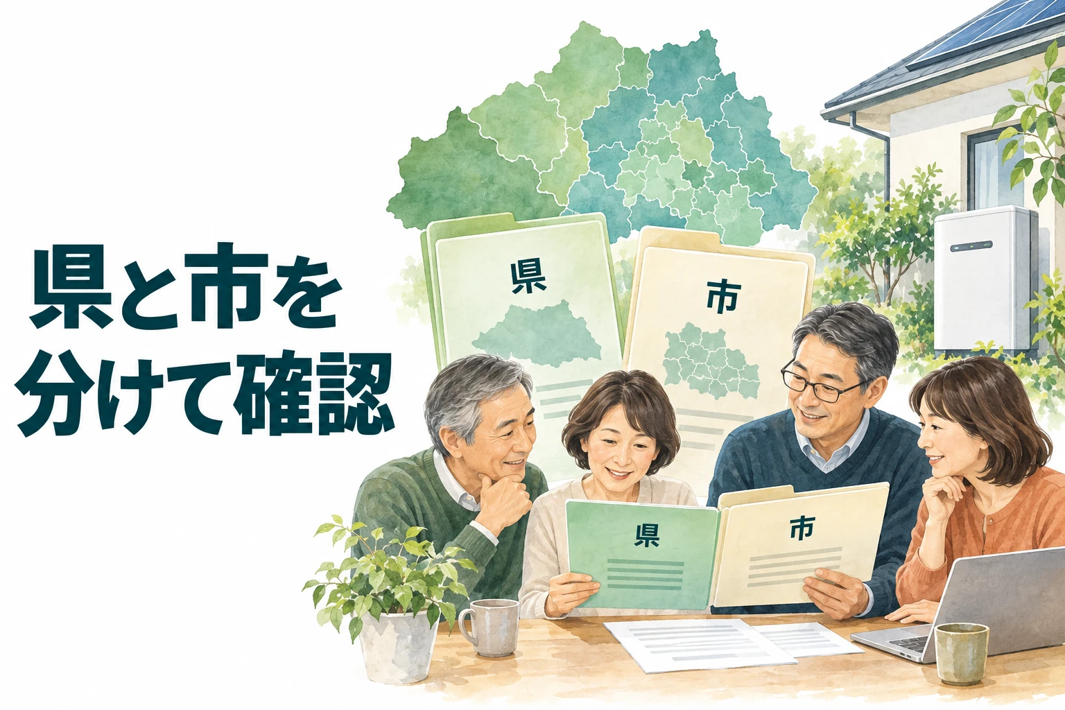 蓄電池 補助金 埼玉県：県と市を分けて確認