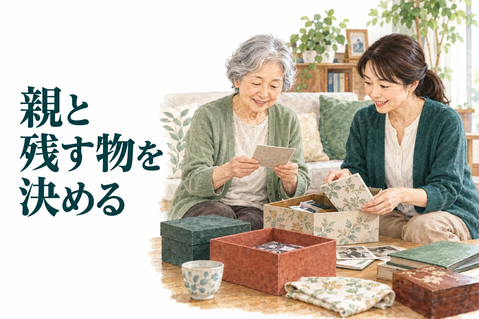 実家 片付け：親と残す物を決める