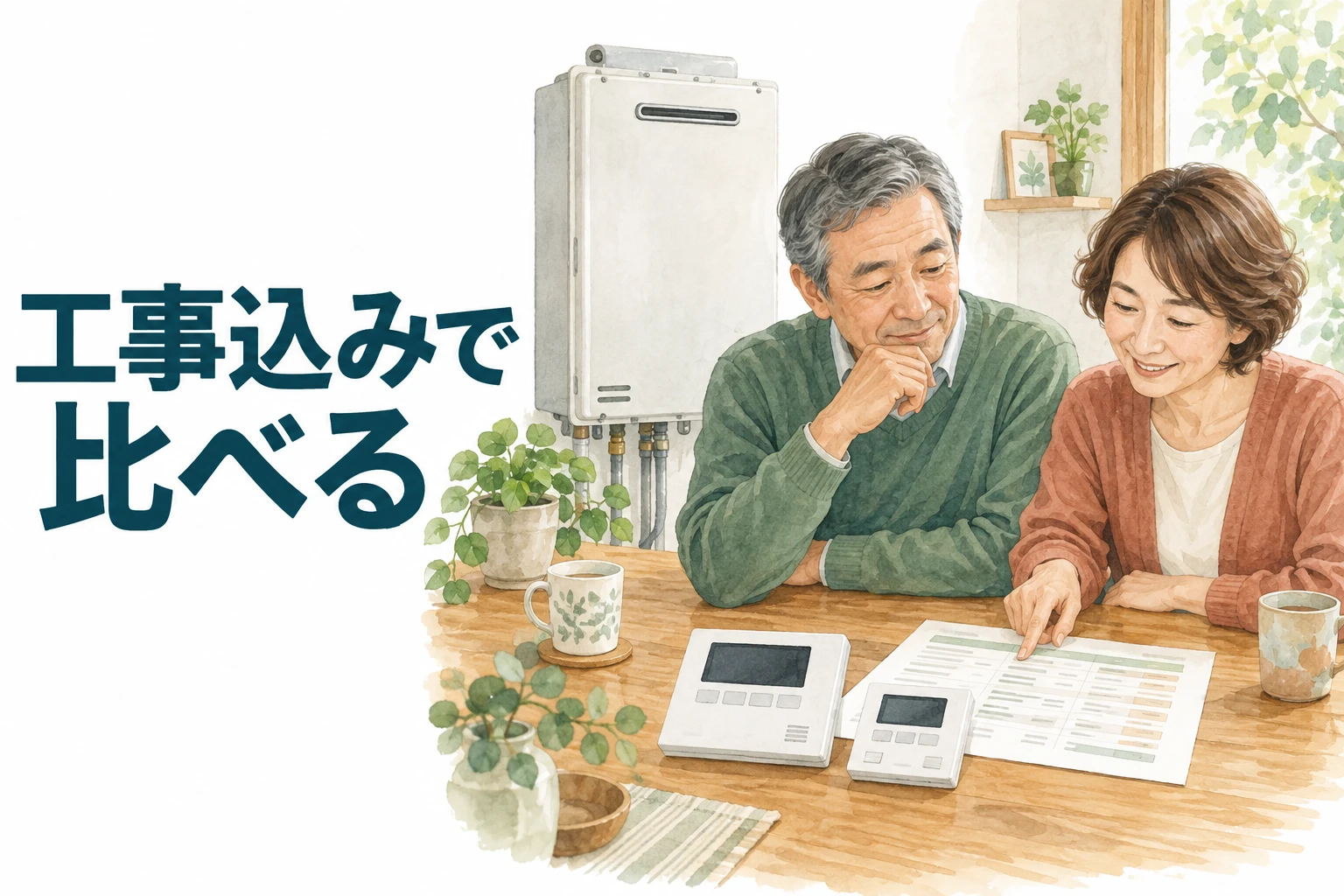 給湯器 交換費用：工事込みで比べる